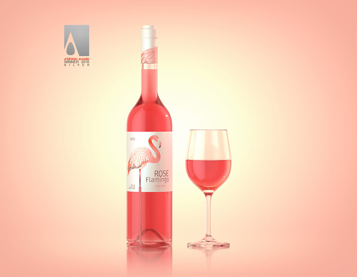 Rose Flamingo Wine  玫瑰火烈鸟酒包装9.jpg